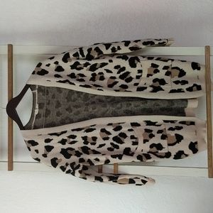 Leopard print cardigan